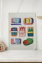 Hermia Tabla de Cortar de Vidrio Templado Multicolor 30 x 40 cm